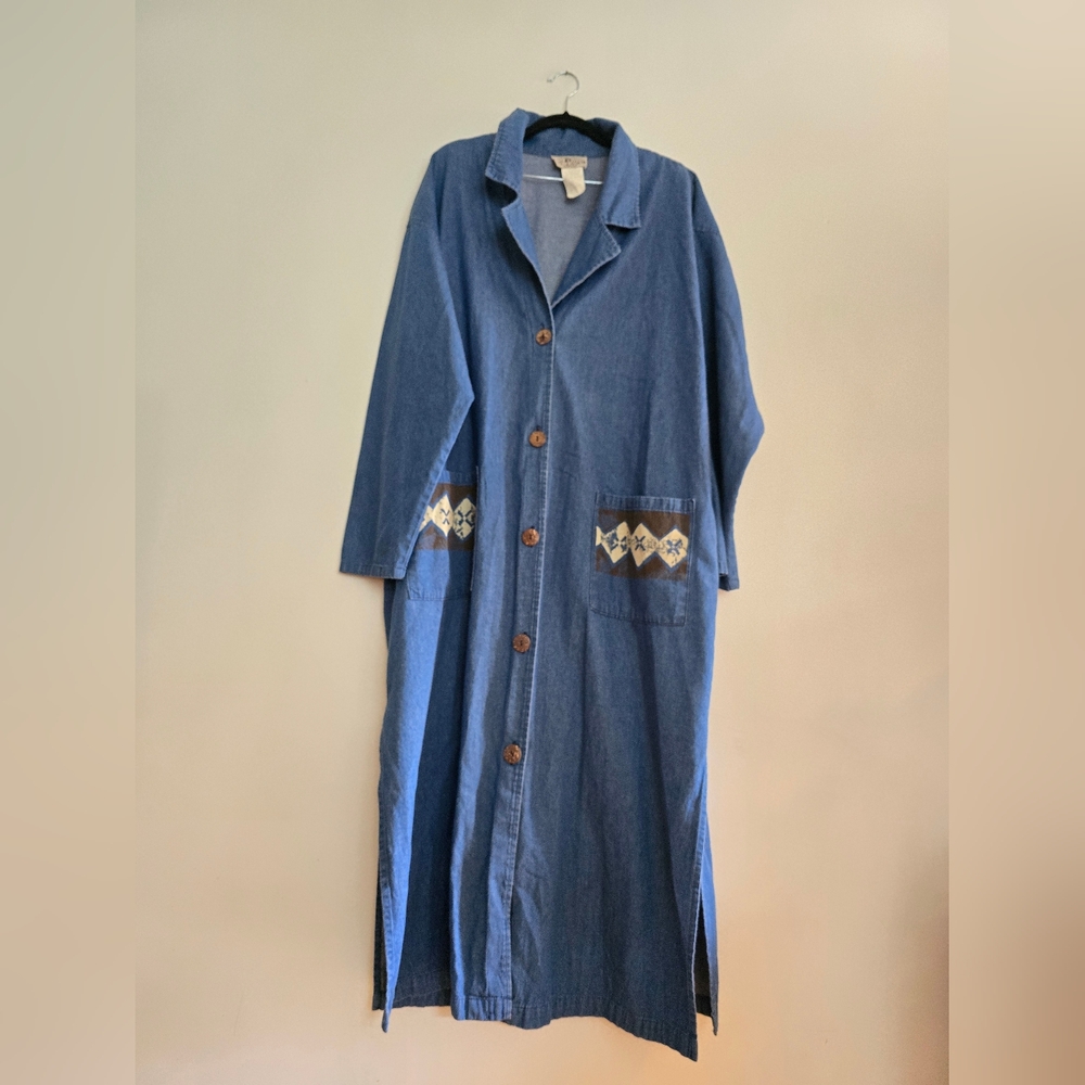 On the Rocks California Vintage Womens Denim Button Up.